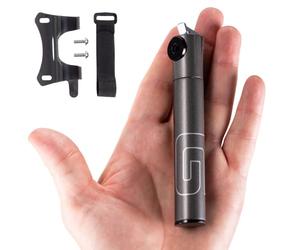GIYO Mini Pompe à vélo pour vélo de Route - Valve Presta, Barillet télescopique CNC 120 psi, légère et Portable, Serrure de Valve sécurisée, fabriquée à Taiwan (GM04)