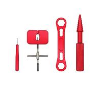 Giyofom Kit d'outils de réparation de moulinet de pêche à roulement à billes Rouge