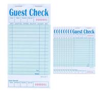 Giyofom Lot de 10 carnets de chèques d'invités, bloc-notes pour serveur, accessoires de serveuse, fournitures de restaurant, 500 blocs au total