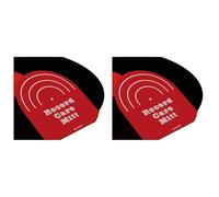 Giyofom Lot de 2 housses de protection antistatiques pour disques vinyles - Accessoires de nettoyage pour disques vinyles - Rouge
