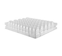 Giyofom Lot de 4 bols de rangement transparents pour macarons français - Capacité : 50 macarons par lot