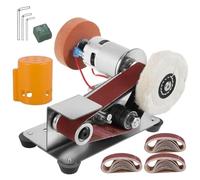 Giyofom Mini Ponceuse à Bande, Meuleuse à Bande Électrique à 15 Degrés, Affûteuse de Polissage de Couteau Électrique à 7 Vitesses Réglables, Prise Ue