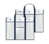 Giyofom Paquet de 2 Grands de Rangement pour Affiches 31,5 X 25,5 Pouces, Support pour Tableau D'Affichage, Conteneur de Portefeuille Artistique pour Salle de Classe des Enseignants