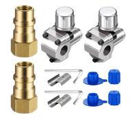 Giyofom R134a Kits de conversion pour climatisation, vannes de remplissage, robinetterie, adaptateurs de raccordement, raccords rapides