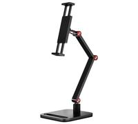 Giyofom Support de Moniteur Portable Support Réglable Pivotant à 360° Support de Tablette Compatible avec Le Support de Serrage de Bureau pour Tablette
