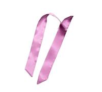 GIYXHU 1Pcs Women Narrow Long Scarf Solid Color Chiffon Red Tie Black Bag Ribbon Headband Choker Streamer Lady Accessories Pour Femme(Light Purple)