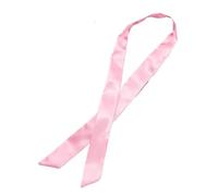 GIYXHU 1Pcs Women Narrow Long Scarf Solid Color Chiffon Red Tie Black Bag Ribbon Headband Choker Streamer Lady Accessories Pour Femme(Dark Pink)