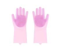 GIYXHU 4 paires de gants gommage en Silicone rose multi-usage: Anti-brûlure résistants à la chaleur for cuisine Pour Vaisselle
