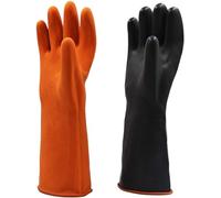 GIYXHU Gants de nettoyage en Latex, 35cm, doigts caoutchouc, outils cuisine, vaisselle, gommage Silicone Pour Vaisselle
