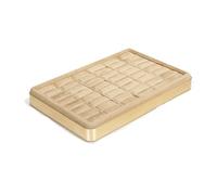 GIYXHU Jewelry Tray Ring Metal Earring Swing Plate Large Capacity Viewing pour Bijoux(Color2)