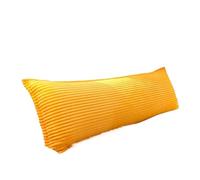 GIYXHU Oreiller Long épais Double Couple en Velours de Lait, Coussin de tête de lit avec taie d'oreiller, Protection Confortable de la Taille et du Cou for Dormir(Yellow,L120cm x W48cm)