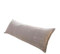 GIYXHU Oreiller Long épais Double Couple en Velours de Lait, Coussin de tête de lit avec taie d'oreiller, Protection Confortable de la Taille et du Cou for Dormir(Grey,L180cm x W48cm)