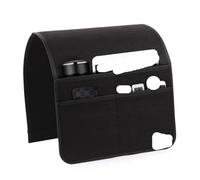 GIYXHU Organisateur d'accoudoir de canapé avec Poches for Magazines, Tablette, téléphone, Organisateur for la Maison pour Télécommande, Téléphone(Black)