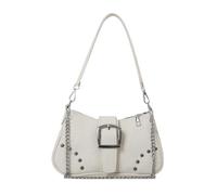 GIYXHU Sac à Bandoulière à Rivets Sac à main rétro for femme, sac messager, décoration rivets, bandoulière simple for for les sorties(WHITE)