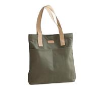 GIYXHU Sac Fourre-Tout En Toile 1PC sac fourre-tout femme toile fil à coudre grande capacité main pratique de banlieue(Green)