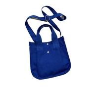 GIYXHU Sac Fourre-Tout En Toile Sac fourre-tout en toile for femmes, sacs à bandoulière de couleur unie, décontracté, sac marque styliste simplicité, main for filles(Blue)