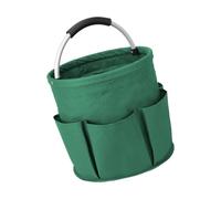 GIYXHU Seau à Outils Pliable de 17 L avec poignée - Organisateur Rangement Multi-Poches for Jardin, Produits Nettoyage et Usage extérieur pour Jardin