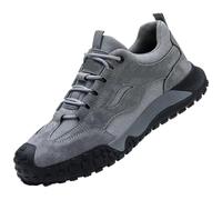 GIYXHU Steel Toe Cap Shoes For Men Anti Scalding Smashing Wrok Safety Boots And Puncture Protective Male Footwear(Gray,44)