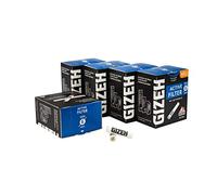 Gizeh ACTIV Lot de 170 filtres fins à charbon actif 5 x 34 mm Ø 6 mm