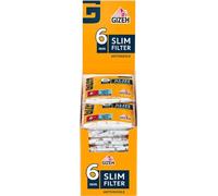 Gizeh Slim Filter Lot de 20 sacs de charbon actif avec 120 sacs