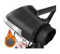 GizellMG Manchon Scooter Universel Gants de Moto Hiver Gants de Protection Guidon avec Bande réfléchissante pour Conduire dans la Nuit Bloquer Vent Froid Housse Noir - 17cm