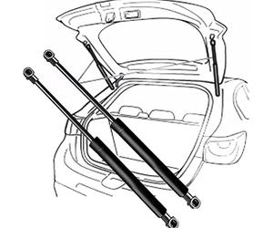 GIZMAC Trunk Hydraulic Lever for Toyota RAV4 IV 2012-2018, Lift Support Gas Struts Spring Shocks Spring Rust Resistant Automotive Hydraulic Rod