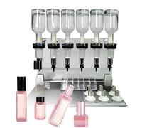 GIZMIT Distributeur de Parfum Manuel, remplisseur de Liquide de Table pour Parfum, 6/8 coupelles de Test de Parfum, capacité de 200 ML par Flacon, pour boutiques et Bars - Montage sur Table 6heads