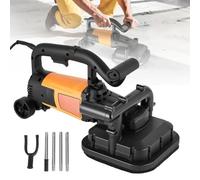 GIZMIT Ensemble de 4 têtes de Ponceuse à béton, Ponceuse à béton de 10 cm (4 Pouces) pour sols en béton, raboteuse de Surface de 2000 W avec meules auxiliaires pour Le ponçage
