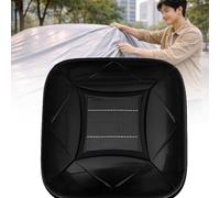 GIZMIT Housse de Voiture Solaire entièrement Automatique,Housse extérieure entièrement Automatique,imperméable,Coupe-Vent, Protection Toutes Saisons,télécommande,pour SUV,monospace Black-3XL+