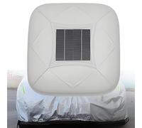 GIZMIT Housse de Voiture Solaire entièrement Automatique, télécommande Incluse, Toutes Saisons, Protection extérieure intégrale avec Recharge Solaire et télécommande White-YXXL