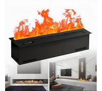 GIZMIT Humidificateur de cheminée, cheminées à Eau atomisée, Flamme atomisée réaliste Multicolore encastrée réglable, cheminée à Vapeur avec télécommande Remotecontrol-120cm