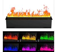 GIZMIT Humidificateur de cheminée, humidificateur de cheminée encastré, cheminée électrique à Brouillard d'eau, Simulation Tactile de Flamme, Plusieurs Couleurs de Flamme Remotecontrol-100cm