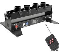 GIZMIT Lance-confettis électrique,Machine à confettis colorés,Canon à confettis électrique à 4 Coups,télécommande pour Spectacles de Noël,discothèques,Clubs,Festivals,Couverture à Distance