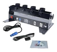 GIZMIT Machine à confettis à 4 Coups, Machine à confettis colorés, Lanceur de confettis électrique, Canon à confettis télécommandé pour Concerts, fêtes, Mariages, Nouvel an, Anniversaires