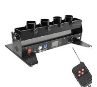 GIZMIT Machine à confettis,Canon à confettis électrique,Machine à confettis Portable à 4 Coups,Lanceur de confettis Professionnel pour DJ,idéal pour Les soirées,Les Bars,Les Mariages et Noël