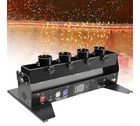 GIZMIT Machine à confettis, Lanceur de confettis électrique, lanceurs de confettis Professionnels, télécommande sans Fil et contrôle DMX, pour discothèques, fêtes, Mariages et soirées DJ