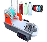 GIZMIT Machine de Fabrication de filaments de Bureau,extrudeuse de filaments pour imprimantes 3D,contrôle numérique de la température,Dispositif de Recyclage pour Bouteilles en Pet recyclées Gray