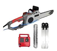 GIZMIT Scie à béton électrique 6500 W, tronçonneuse sans balais portative avec 2 chaînes diamantées et 2 Guides, Profondeur de Coupe de 48 cm, pour Granit et béton armé