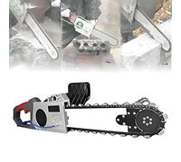 GIZMIT Scie à chaîne pour béton, tronçonneuse à chaîne diamantée, Outil de découpe Industriel pour béton avec Pompe à Eau, 2 chaînes et 2 Guides pour Granit, béton et Pierre épaisse