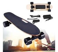 GIZMIT Skateboard électrique 24 km/h, Longboard électrique, autonomie de 13 km, Moteur sans balais 450 W avec télécommande sans Fil, Plateau en érable 7 Plis