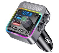 Gizmovine Bluetooth Voiture,Transmetteur FM Bluetooth,Charge Rapide PD 36W QC3.0 18W,Allume Cigare avec La Musique, Téléphone Main Libre,Basses,Adaptateur Radio pour Autoradio, Lecteur MP3 Audio