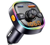 Gizmovine Emetteur Bluetooth Voiture,FM Transmetteur Bluetooth Voiture pour La Musique,Téléphone Kit Main Libre,Allume Cigare avec PD 36W QC 18,Adaptateur Radio Autoradio, Lecteur MP3 Audio