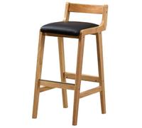 GIZNXBA Chaise De Bar avec Hauteur D'assise De 27,5 Pouces Tabourets De Bar De Hauteur Comptoir avec Dossier Bas Et Repose-Pieds en Alliage D'aluminium Chaise Haute Cuisine Rembourrés(Nero,A)