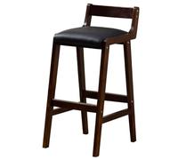 GIZNXBA Chaise De Bar avec Hauteur D'assise De 27,5 Pouces Tabourets De Bar De Hauteur Comptoir avec Dossier Bas Et Repose-Pieds en Alliage D'aluminium Chaise Haute Cuisine Rembourrés(Nero,B)