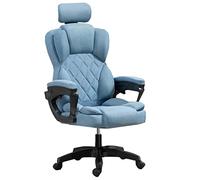 GIZNXBA Chaise De Bureau Confortable Fauteuil De Bureau Ergonomique Fauteuil D'ordinateur Réglable À Haut Dossier Support Lombaire avec Coussin Rembourré (Color : /Blue B, Size : Without)