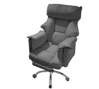 GIZNXBA Chaise De Bureau Confortable Fauteuil De Bureau Exécutives Inclinables À Dossier Haut Fauteuil D'ordinateur avec Soutien Lombaire Chaise De Jeu À Hauteur Réglable(Dark Gray,with Foot Rest)