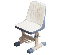 GIZNXBA Chaise De Bureau Enfant sans roulettes Réglable en Hauteur, sans roulettes pour Garçons Et Filles Chaise De Travail pour École avec Dossier Ergonomique pour L'école(/Blue,Rotatable)