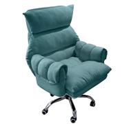 GIZNXBA Chaise De Bureau Ergonomique À Haut Dossier Chaise De Jeu Gaming Fauteuil D'ordinateur Réglable, Chaise De Vanité Pivotante, Chaises De Travail avec Accoudoirs pour Le Salon(/Blue,A)