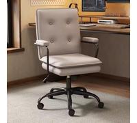 GIZNXBA Chaise De Bureau Gaming Fauteuil D'ordinateur Ergonomique Fauteuils D'étude avec Accoudoirs Chaise De Direction Réglables avec Mode Pivotant pour Chambre À Coucher(Light Gray,B)