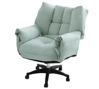 GIZNXBA Chaise De Bureau Rembourré Fauteuils Inclinables Ergonomiques avec roulettes Chaise De Jeu Gaming pour Ordinateur Fauteuils De Bureau Roulants Réglables(Groen,A)